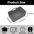 thumbnail image 2 of 2PCS Silicone Air Fryer Liners for Ninja Foodi Dual(Grey), 2 of 5