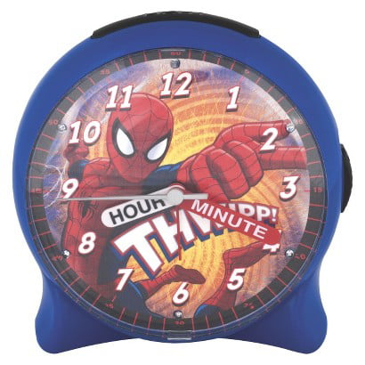 Spiderman ** Time Teacher Desk Clock with Light up Feature ** New