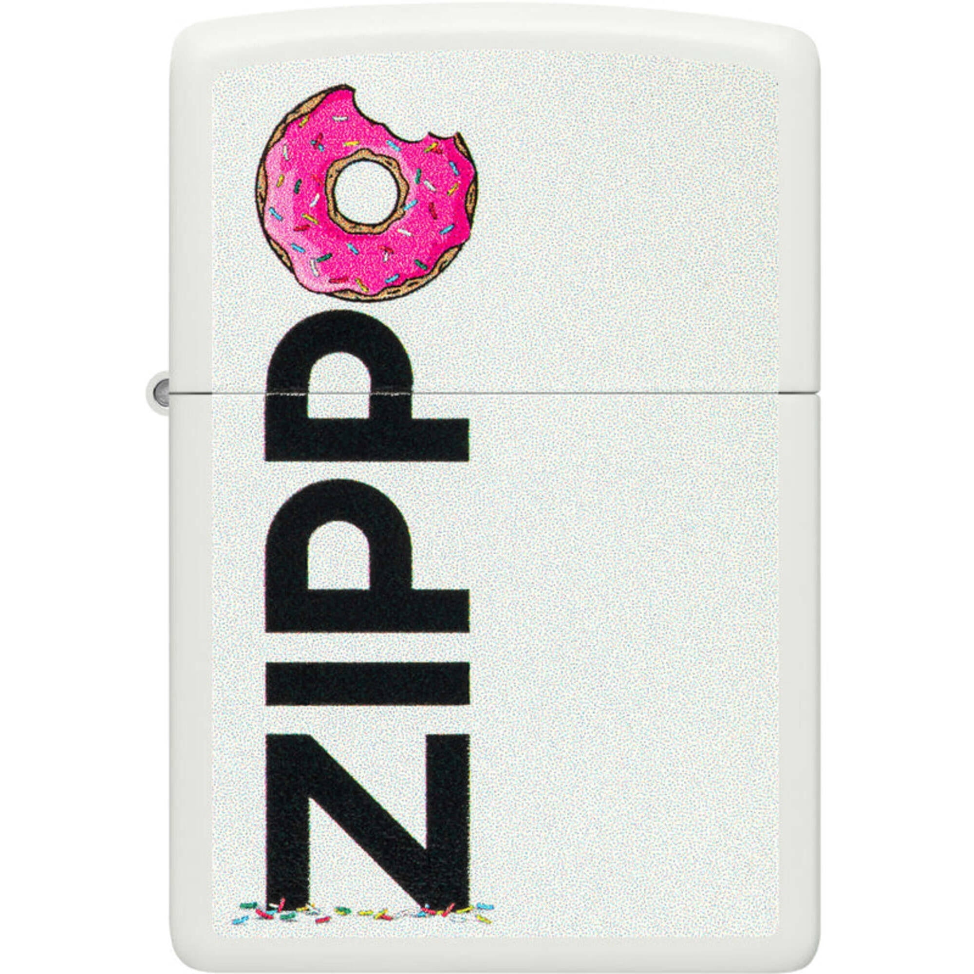 Zippo 46240 Frosted Zippo Design White Matte Windproof Lighter