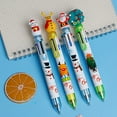 thumbnail image 4 of Gel Pens Ballpoint Pens 6PC Christmas Gift Color Pen Christmas Pen Christmas Tree Cute Color Retractable Ball Pen with Stylus Tip Journaling Planner Pens for Office Supplies 9ml, 4 of 6