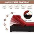 thumbnail image 3 of 2Pcs Outdoor PE Wicker Chaise Lounge Chairs, Pool Lounge Chairs Adjustable Backrest Recliners, Rattan Patio Chaise Lounger Set, 3 of 7
