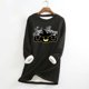 thumbnail image 1 of ICHUANYI Clearance Halloween Printed Patterns Women Thick Fleece Sweatshirt Winter Velvet Warm Underwear Top Underlay ICHUANYI "ICHUANYI", 1 of 3