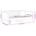 thumbnail image 4 of vidaXL Day Bed Light Grey 100x190 cm Velvet, 4 of 5