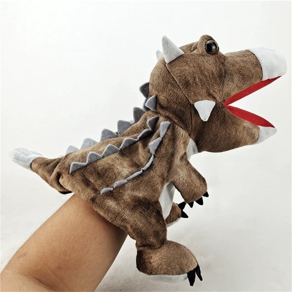 Interactive Hand Puppet Plush Toy with Movable Mouth, Soft Stuffed Animal Puppet for Role Play, Learning Toy for Boys and Girlss Style #D126 H