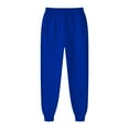 thumbnail image 5 of BLOCLOALO 2 Piece Lounge Set Long Sleeve Pullover Sweatshirts Autumn Winter Solid Color Long Pants Sports Suit Pullover Crewneck Sweaters Sweatpants and Sweatshirt Set Womens Lounge Outfit Blue L, 5 of 9