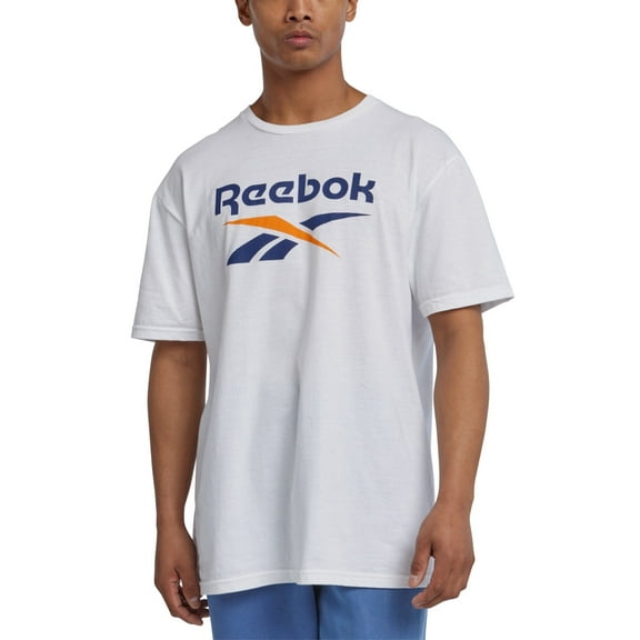 Reebok Mens Regular fit Short Sleeve  Graphic T-Shirt Shirt XL White Solid