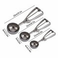 thumbnail image 3 of Small Cookie Scoop, Heavy Duty Cookie Dough Scoop, Stainless Steel Cookie Scoops for Baking, for Making Cookies, Melon Ball, Ice Cream, 1 Pcs, 8.3x1.6", 3 of 6