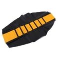 thumbnail image 1 of Cubierta de asiento de motocicleta Kusrkot Costilla Piel Cuero Dirt Bike Amarillo, 1 of 8