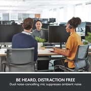 Logitech Zone Wired Noise Cancelling USB-C Headset with USB-A Adapter, Graphite