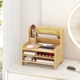 thumbnail image 2 of Bamboo Desk Organizer Mail Holder Countertop Letter Tray File Organizer for Desk Letter Sorter Paper File Storage for School Home Office Supplies, 2 of 7