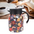 thumbnail image 3 of Stainless Steel Tea Pot, Vacuum Insulation with Tea Infuser, Hot Cold Water Dispenser, Leakproof Lid, Ergonomic Handle, Non Slip Base, 1000ml Capacity, for Coffee, Tea, Milk,, 3 of 7