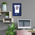 thumbnail image 2 of Josh Allen Buffalo Bills Away Jersey Framed Art Print, 2 of 2