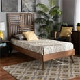 thumbnail image 6 of Baxton Studio Gemma Walnut Brown Finished Wood Twin Size Platform Bed, 6 of 9