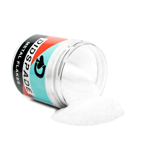 Scar Flake 0.008 Metal Flake - White Micro Flake for Car Paint - Solvent Resistant Glitter - Auto Flake Paint - 4oz