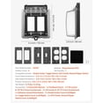 thumbnail image 2 of 2-Gang Outdoor Outlet Cover - Lockable Weatherproof Electrical Box, Heavy Duty Waterproof Enclosure for Exterior Receptacles - Universal Fit for Standard Outlets, 2 of 11