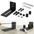 thumbnail image 5 of WINSOON Sliding Barn Door Floor Guide Wall Mount Style Adjustable Double Roller Hardware Black Finish, 5 of 6