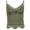 Army Green, variant on Womens Wireless Bras - Fashion Women Solid Color Steel Rings Lace Pad Gathering Camisole integrated Type Daily Bra - Army Green