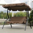 thumbnail image 3 of Toldo impermeable para jardín al aire libre con temática de café, protección solar y contra el polvo para patios, 3 of 8