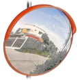 thumbnail image 1 of Miroir de Trafic 45 cm, Professionnel, Résistant aux Intempéries, Extérieur, Rouge, 1 of 5
