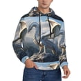 thumbnail image 2 of Wukai Mountain White Dragon Print Men Hoodies Fleece Sweatshirts Long Sleeve Sweaters Pullover Fall Outfits Winter Clothes-X-Large, 2 of 7