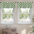 thumbnail image 2 of LALILO Kitchen Curtain Valance Arabesque Ornamental Arabic Rod Pocket Window Curtain 52"x 18" Set of 2, 2 of 7