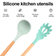 thumbnail image 3 of Juego de utensilios de cocina de silicona de 2 piezas - Juegos de herramientas y utensilios de cocina de regalo de cocina Silicona de madera, 3 of 5