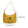 thumbnail image 2 of Bolso bandolera de ocio para mujer bolso de hombro con cordón de Color sólido bolso de viaje para mujer, 2 of 9