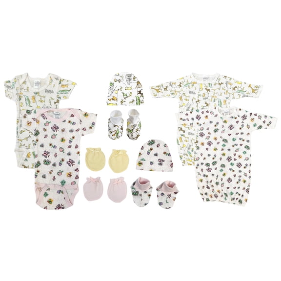 Bambini Layette Newborn Baby Girl 10 Pc Layette Sets