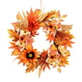 thumbnail image 2 of TFYZYY Sunflower Wreath Maple Leaf Fall Decor Artificial Floral Door Hanging for Thanksgiving Home Indoor Outdoor Decoration 22 Inch, 2 of 2