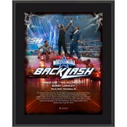Omos World Wrestling Entertainment 10.5" x 13" WrestleMania Backlash Sublimated Plaque
