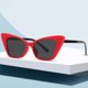 thumbnail image 1 of Gafas de sol de montura pequeña TUNC ojo de gato rojo, 1 of 2