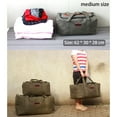 thumbnail image 4 of ¡Gran Ahorro!, Bolsa de lona de gran capacidad para equipaje de mano, bolsa de viaje, bolsa de mudanza para hombres, tienda de campaña para exteriores, saco de dormir, bolsa para equipo Akmoler, 4 of 9