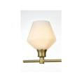 thumbnail image 5 of Living District Gene 2 Light Satin Gold And Frosted White Glass Wall Sconce, 5 of 9