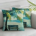 thumbnail image 3 of nygtbtfer Green Leaves Trees Throw Pillow Covers Beach Chair Rustic Pillow Case Cover Home Sofa Decor Cushion Case White, 3 of 7