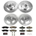thumbnail image 3 of PowerStop Front and Rear Z23 Evolution Sport Carbon-Fiber Ceramic Brake Pad and Drilled & Slotted Rotor Kit Fits: CHEVROLET Select Models K1528, 3 of 10