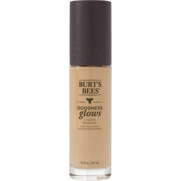 Burts Bees Goodness Glows Liquid Foundation, Linen Beige - 1.0 Ounce
