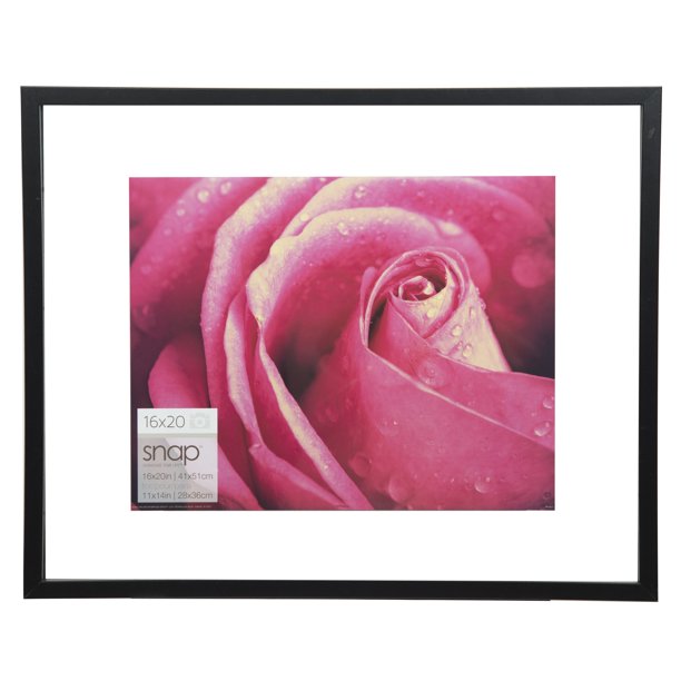 16X20 FLOAT TO 11X14 BLACK FRAME