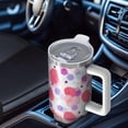 thumbnail image 6 of Leopard Print 40oz Tumbler– Stainless Steel Insulated Tumbler with Handle and Straw, Large Capacity Travel Cup for Hot & Cold Drinks, 6 of 6
