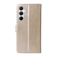 thumbnail image 3 of For Samsung Galaxy A56 5G 6.7 inch Embossed Butterfly Flowers With Card Slots And A Cash Compartment Shockproof Kickstand Flip Leather Phone Case For Women,Gold,For Galaxy A56 5G, 3 of 9