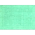 thumbnail image 1 of Ahgly Company Indoor Rectangle Abstract Turquoise Blue Modern Area Rugs, 7' x 10', 1 of 4