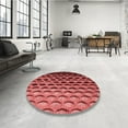 thumbnail image 4 of Ahgly Company Machine Washable Indoor Square Transitional Cranberry Red Area Rugs, 4' Square, 4 of 7