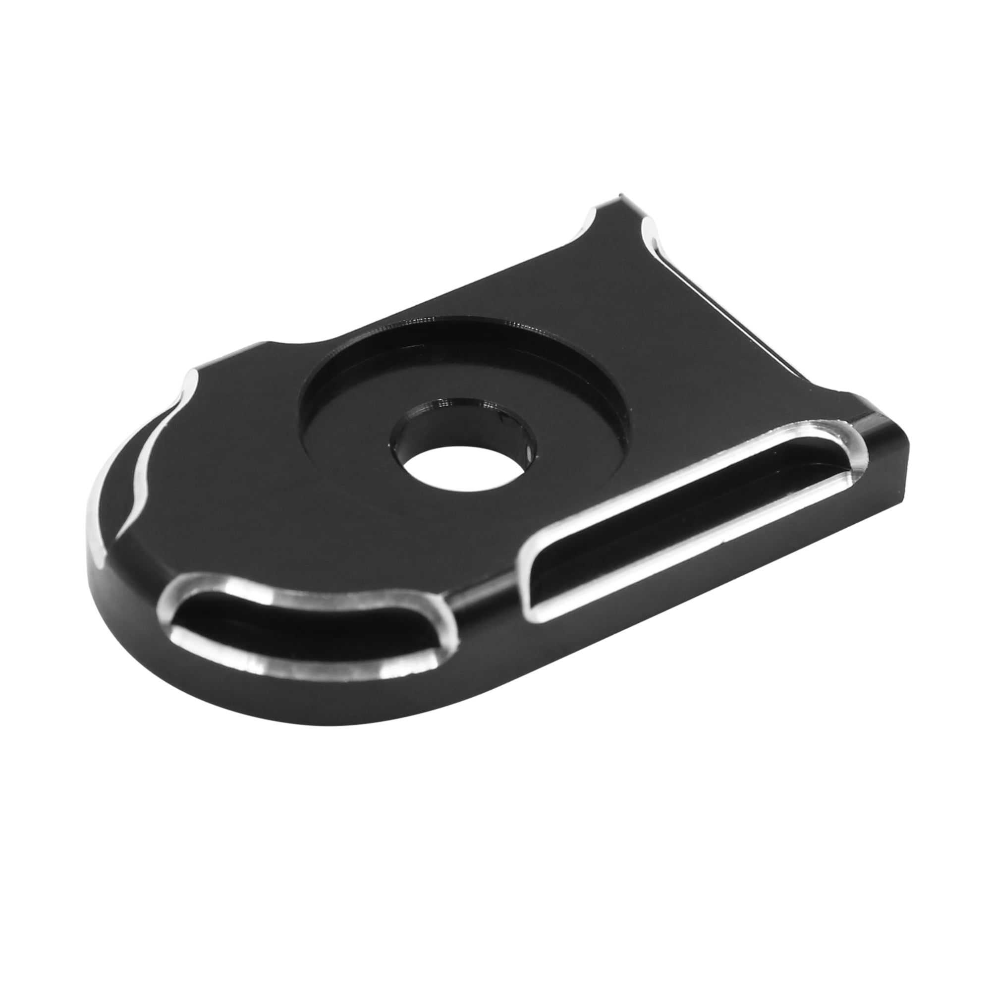 Silver Seat Bolt Tab Knurled Screw Mount Knob Cover Fits For Harley 1//4-20 #C