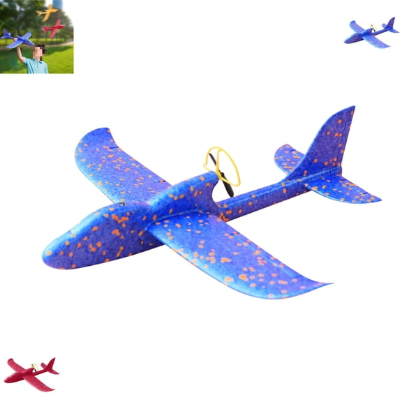 USB Rechargeable Foam Glider Plane – LED Light Up Electric Throwing Toy for Kids, Boomerang Return Hand Launch Airplane, Summer Outdoor Flying Gadget