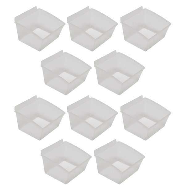 CrownWall Universal Slatwall Clear Storage Bins, Slatwall Accessories
