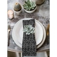 thumbnail image 2 of Black White Striped Cloth Napkins Set of 4 Reusable Dinner Napkins, Abstract Modern Art Irregular Stripe Cocktail Napkin Washable Table Napkins for Wedding/Holiday Party/Baby Shower 20"x20", 2 of 7