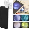GGBMini Mobile Phone Microscope, 60X Zoom LED Clip Loupe Microscope