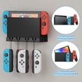 thumbnail image 3 of ZHSX Wall Mount for Nintendo Switch,Switch Wall Mount Gaming Organizer with Hooks for Hanging Joy-Cons, Compatible with OLED and Nintendo Switch Models(Black), 3 of 5