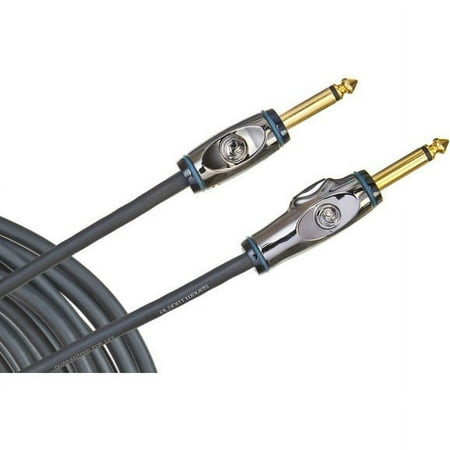 D'Addario PW-AG Circuit Breaker 1/4" Straight Instrument Cable 30 ft.