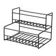 thumbnail image 1 of Estante organizador para jarabe de café, accesorios para barra de café, fácil instalación Doble nivel en negrita, 1 of 9