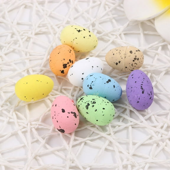 CoreLiving 10 Pack Decorative Easter Eggs Pastel Foam Speckled Mini Eggs for Spring Basket Fillers Party Favor Supplies Home Table Centerpiece Vase Decor
